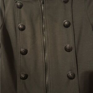 Costa Blanca Charcoal Double-Breasted Coat